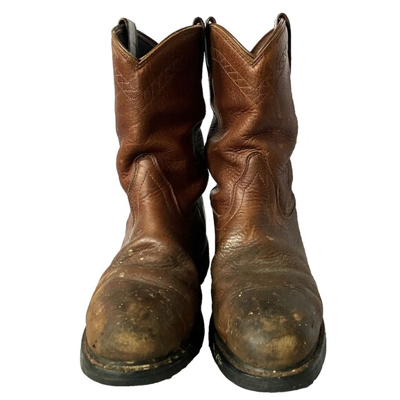 Ariat WorkHog Boots Steel Toe Waterproof Leather Oil Resistant 11 EE 36588 Brown